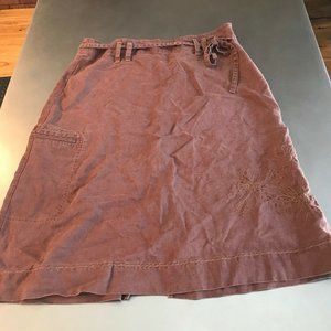 Patagonia Water Girl Hemp Brown A Line Skirt